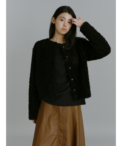 Yuje(ユジェ)の「NOMA DRAPE SHIRTS (3color,2size)(シャツ/ブラウス・レディース・ブラック/ダークブラウン/アイボリー・SMALL/MEDIUM)」の20枚目の写真