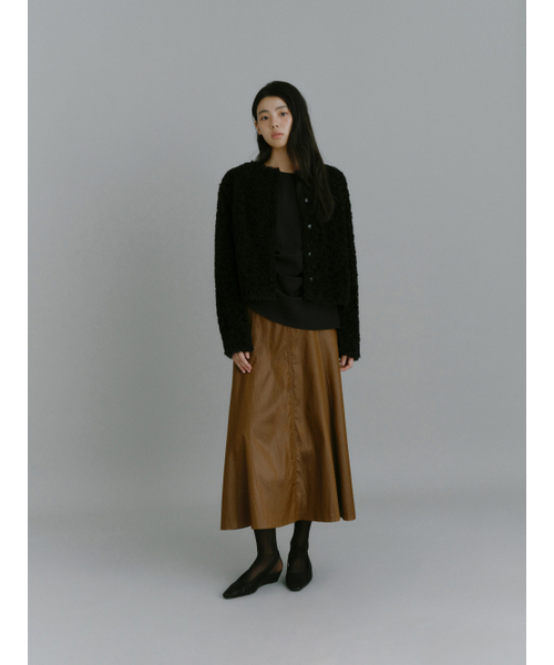 Yuje(ユジェ)の「NOMA DRAPE SHIRTS (3color,2size)(シャツ/ブラウス・レディース・ブラック/ダークブラウン/アイボリー・SMALL/MEDIUM)」の21枚目の写真