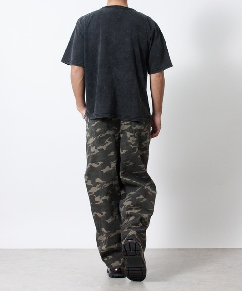 NYLAUS(ナイラス)の「【Nylaus】ヘンリーネック 半袖Tシャツ ヴィンテージ加工(Tシャツ/カットソー・メンズ・ホワイト/ブラック/ブラック系その他・L/M)」の18枚目の写真