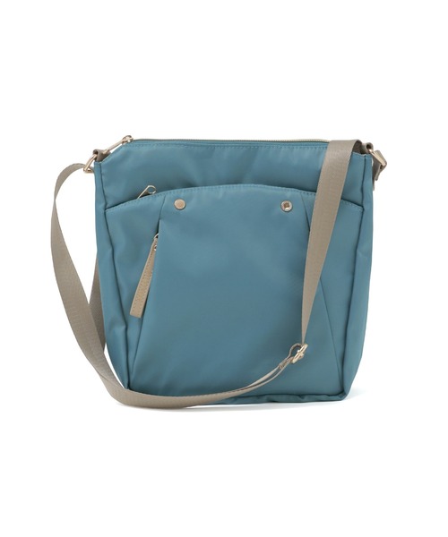 Fashion Letter(ファッションレター)の「6ポケット 縦型ショルダーバッグ(ショルダーバッグ・レディース・チャコールグレー/ブラック/ブルーグリーン/グレイッシュベージュ・FREE)」の14枚目の写真