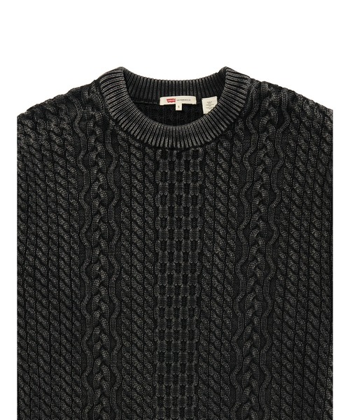 Levi's（リーバイス）の「Levi's/リーバイス LEILAH ケーブルクルーネックセーター（ニット/セーター・レディース・ブラック・XS/S/M）」の9枚目の写真
