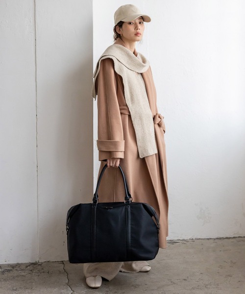 VitaFelice(ヴィータフェリーチェ)の「ナイロン2WAYボストンバッグ(ボストンバッグ・レディース・ブラック/チャコール・FREE)」の13枚目の写真