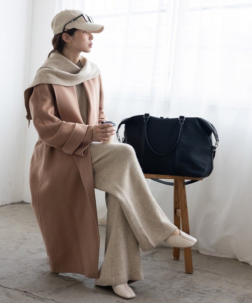 VitaFelice(ヴィータフェリーチェ)の「ナイロン2WAYボストンバッグ(ボストンバッグ・レディース・ブラック/チャコール・FREE)」の14枚目の写真