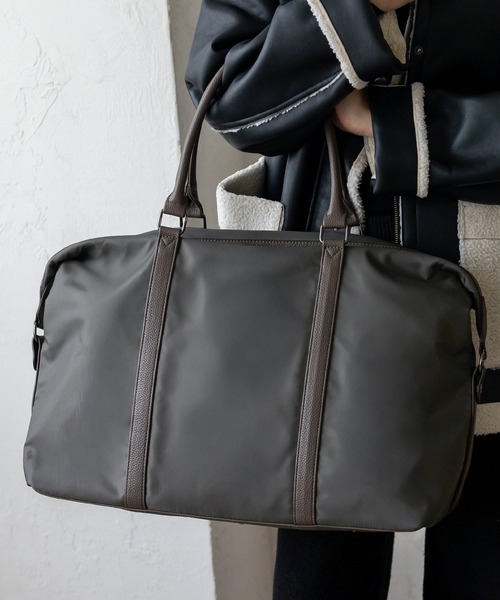 VitaFelice(ヴィータフェリーチェ)の「ナイロン2WAYボストンバッグ(ボストンバッグ・レディース・ブラック/チャコール・FREE)」の17枚目の写真