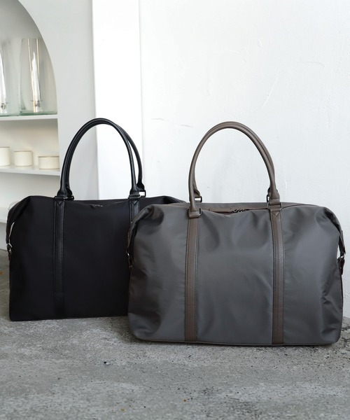 VitaFelice(ヴィータフェリーチェ)の「ナイロン2WAYボストンバッグ(ボストンバッグ・レディース・ブラック/チャコール・FREE)」の6枚目の写真