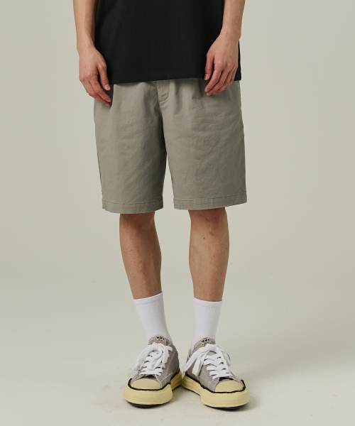 ANALOG MOOD(アナログムード)の「コットンピンタックショートパンツ(カーキ)(その他パンツ・メンズ・その他・L/XL)」の1枚目の写真