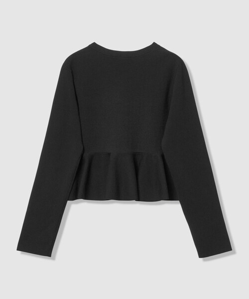 LOULOU WILLOUGHBY（ルルウィルビー）の「【LOULOU WILLOUGHBY】レースレイヤーペプラムカーディガン（カーディガン/ボレロ・レディース・オフホワイト/ブラック/グレー系その他・2）」の8枚目の写真