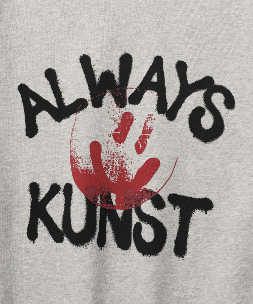 ISTKUNST(イストクンスト)の「ALWAYS KUNST SWEATSHIRTS_GREY(IK2FSMM442A)(スウェット・レディース・グレー・S/M/L)」の4枚目の写真