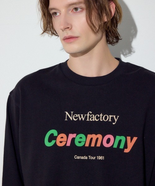 AZUL by moussy(アズールバイマウジー)の「CEREMONY長袖Tシャツ(Tシャツ/カットソー・メンズ・ブラック/ホワイト・LARGE/MEDIUM/SMALL)」の2枚目の写真