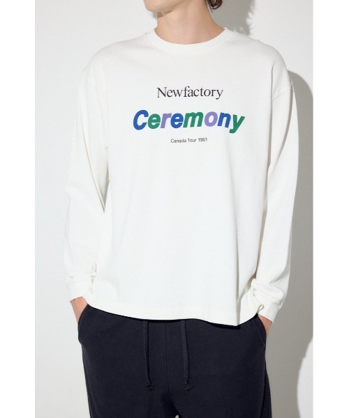 AZUL by moussy(アズールバイマウジー)の「CEREMONY長袖Tシャツ(Tシャツ/カットソー・メンズ・ブラック/ホワイト・LARGE/MEDIUM/SMALL)」の3枚目の写真