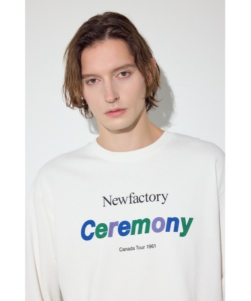 AZUL by moussy(アズールバイマウジー)の「CEREMONY長袖Tシャツ(Tシャツ/カットソー・メンズ・ブラック/ホワイト・LARGE/MEDIUM/SMALL)」の4枚目の写真