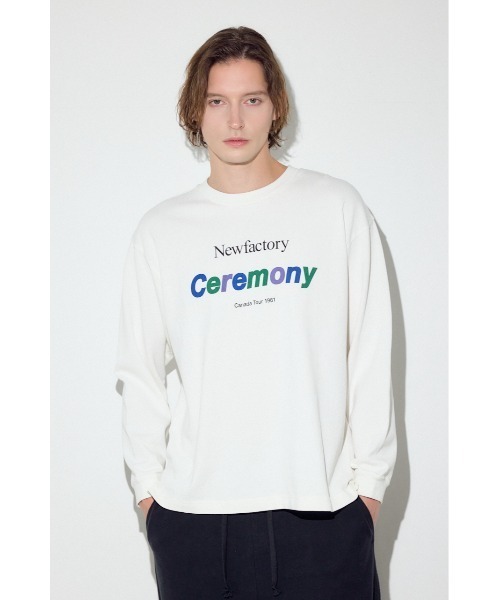 AZUL by moussy(アズールバイマウジー)の「CEREMONY長袖Tシャツ(Tシャツ/カットソー・メンズ・ブラック/ホワイト・LARGE/MEDIUM/SMALL)」の5枚目の写真