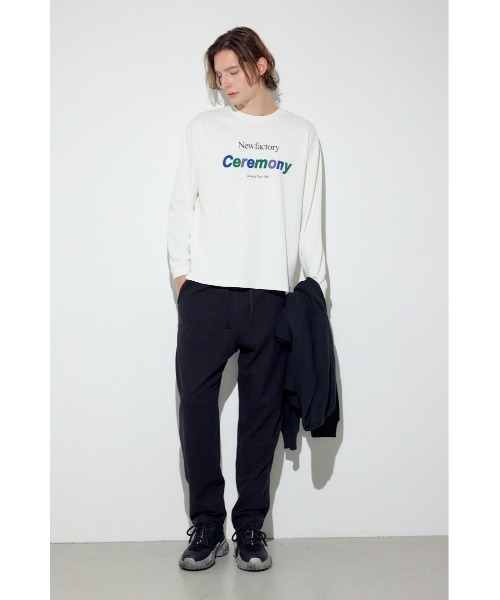 AZUL by moussy(アズールバイマウジー)の「CEREMONY長袖Tシャツ(Tシャツ/カットソー・メンズ・ブラック/ホワイト・LARGE/MEDIUM/SMALL)」の6枚目の写真