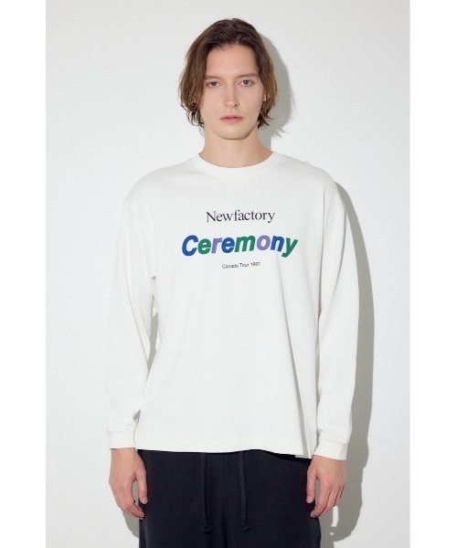 AZUL by moussy(アズールバイマウジー)の「CEREMONY長袖Tシャツ(Tシャツ/カットソー・メンズ・ブラック/ホワイト・LARGE/MEDIUM/SMALL)」の7枚目の写真