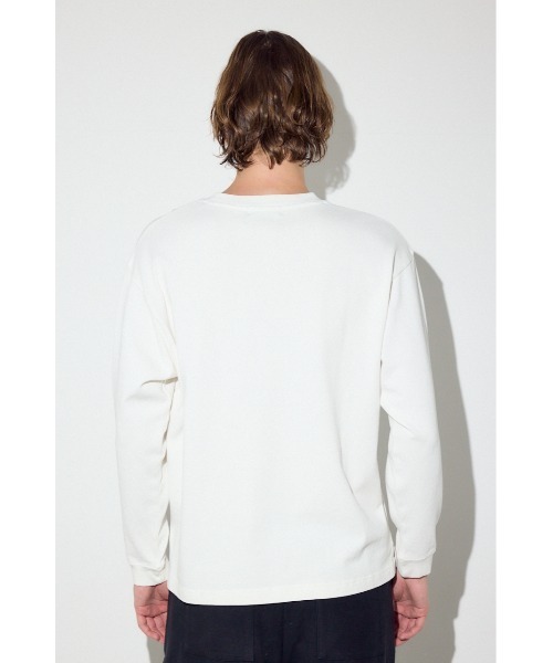 AZUL by moussy(アズールバイマウジー)の「CEREMONY長袖Tシャツ(Tシャツ/カットソー・メンズ・ブラック/ホワイト・LARGE/MEDIUM/SMALL)」の9枚目の写真