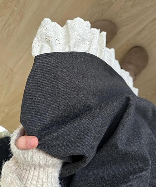 Flugge(フラッジー)の「レースレイヤードスカート(スカート・レディース・グレー・LARGE/MEDIUM)」の2枚目の写真
