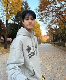 SYMBOL LOGO GRAPHIC HOODIE (GREY)
