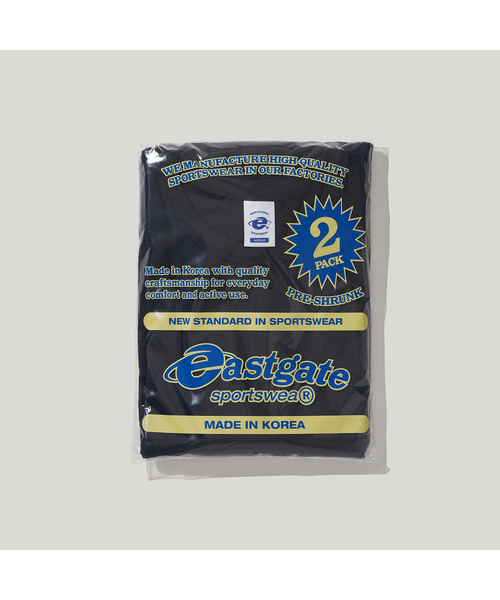 EASTGATE（イーストゲート）の「[2-PACK] 1008 クラシックTシャツ（Tシャツ/カットソー・レディース・ホワイト/ブラック/ネイビー/ヘザーグレー・SMALL/MEDIUM/LARGE/X-LARGE）」の4枚目の写真