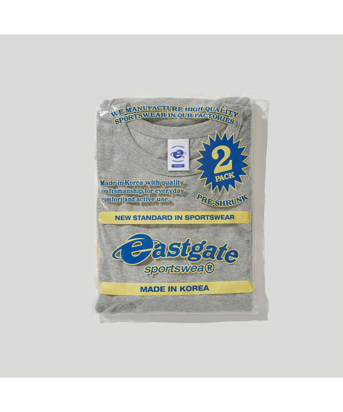 EASTGATE（イーストゲート）の「[2-PACK] 1008 クラシックTシャツ（Tシャツ/カットソー・レディース・ホワイト/ブラック/ネイビー/ヘザーグレー・SMALL/MEDIUM/LARGE/X-LARGE）」の3枚目の写真