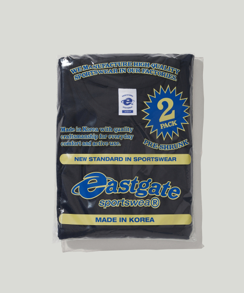 EASTGATE（イーストゲート）の「[2-PACK] 1008 クラシックTシャツ（Tシャツ/カットソー・レディース・ホワイト/ブラック/ネイビー/ヘザーグレー・SMALL/MEDIUM/LARGE/X-LARGE）」の9枚目の写真