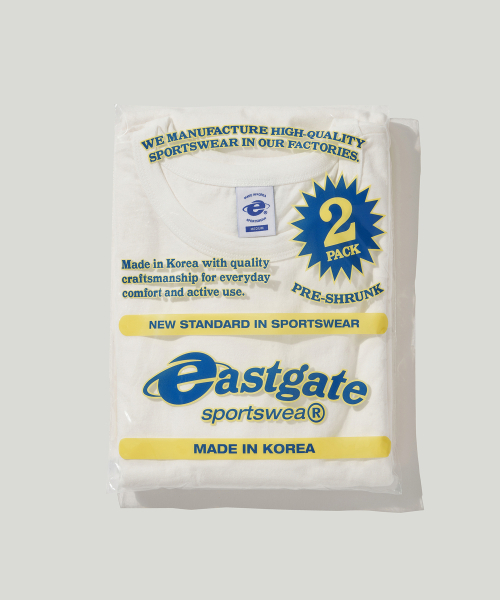 EASTGATE（イーストゲート）の「[2-PACK] 1008 クラシックTシャツ（Tシャツ/カットソー・レディース・ホワイト/ブラック/ネイビー/ヘザーグレー・SMALL/MEDIUM/LARGE/X-LARGE）」の10枚目の写真