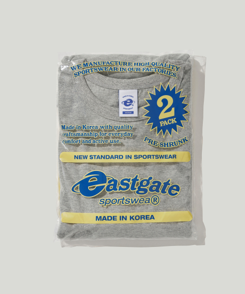 EASTGATE（イーストゲート）の「[2-PACK] 1008 クラシックTシャツ（Tシャツ/カットソー・レディース・ホワイト/ブラック/ネイビー/ヘザーグレー・SMALL/MEDIUM/LARGE/X-LARGE）」の12枚目の写真