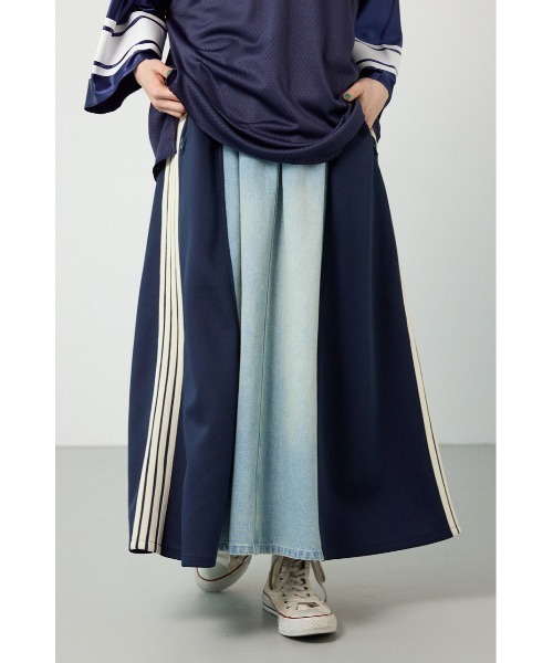 RODEO CROWNS WIDE BOWL(ロデオクラウンズワイドボウル)の「カスタムトラック DENIM スカート(デニムスカート・レディース・イエロー系その他/グリーン系その他/ブルー系その他/ブラック系その他/ブルー系その他3・FREE)」の4枚目の写真