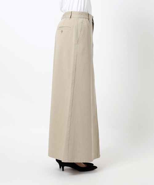 Spick & Span(スピックアンドスパン)の「ウォッシュドツイルナロースカート(スカート・レディース・オリーブ/アイボリー/ベージュ・40/38/36)」の19枚目の写真