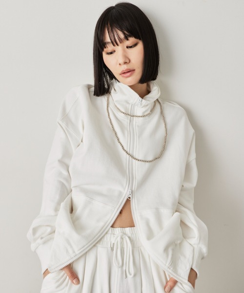 HANNE(アン)の「メタルビーズロングネックレス(ネックレス・レディース・シルバー・FREE)」の6枚目の写真