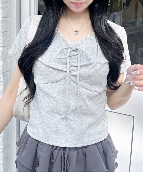 ▲さま ご購入予定 サーカストップス インナーキャミ付レース／トップス｜allamanda(アラマンダ) 公式通販