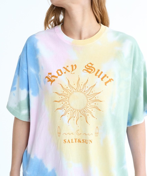 ROXY(ロキシー)の「ROXY/ロキシー 半袖 Tシャツ バックプリント ボーダー タイダイ RST261093(Tシャツ/カットソー・レディース・その他/ホワイト×ブルー/その他1・L/M)」の8枚目の写真
