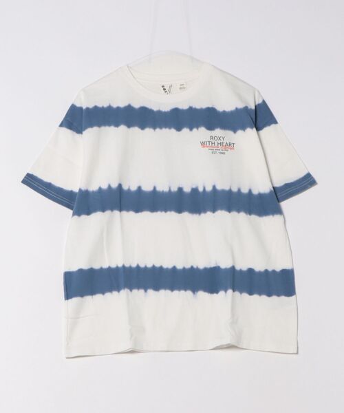 ROXY(ロキシー)の「ROXY/ロキシー 半袖 Tシャツ バックプリント ボーダー タイダイ RST261093(Tシャツ/カットソー・レディース・その他/ホワイト×ブルー/その他1・L/M)」の12枚目の写真