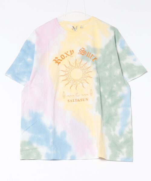 ROXY(ロキシー)の「ROXY/ロキシー 半袖 Tシャツ バックプリント ボーダー タイダイ RST261093(Tシャツ/カットソー・レディース・その他/ホワイト×ブルー/その他1・L/M)」の14枚目の写真