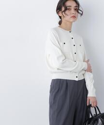 ＜第3回 CLASSY.お仕事名品大賞2026 トップス賞受賞＞ベーシックポケットカーデ