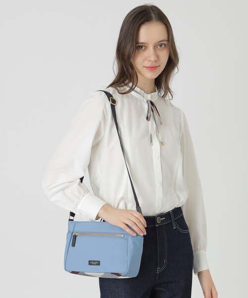 BLUE LABEL CRESTBRIDGE（ブルーレーベルクレストブリッジ）の「パーシャルクレストブリッジチェックナイロンミニショルダー（ショルダーバッグ・レディース・ダークネイビー/ブラック/ブルー系その他4・FREE）」の12枚目の写真