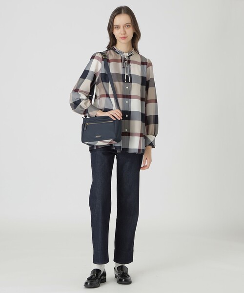BLUE LABEL CRESTBRIDGE（ブルーレーベルクレストブリッジ）の「パーシャルクレストブリッジチェックナイロンミニショルダー（ショルダーバッグ・レディース・ダークネイビー/ブラック/ブルー系その他4・FREE）」の21枚目の写真