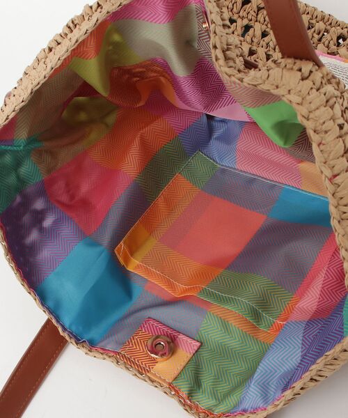 AVOCA(アヴォカ)の「【AVOCA/アヴォカ】Paper Tote Bag/巾着 ペーパートートバッグ(トートバッグ・レディース・ブラック/アイボリー/ブラウン・FREE)」の4枚目の写真
