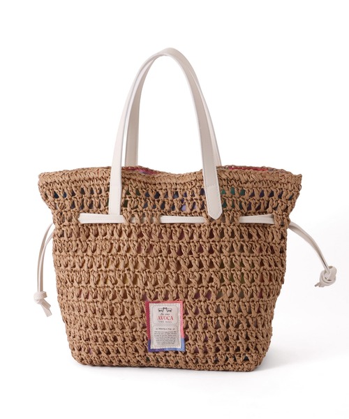 AVOCA(アヴォカ)の「【AVOCA/アヴォカ】Paper Tote Bag/巾着 ペーパートートバッグ(トートバッグ・レディース・ブラック/アイボリー/ブラウン・FREE)」の13枚目の写真