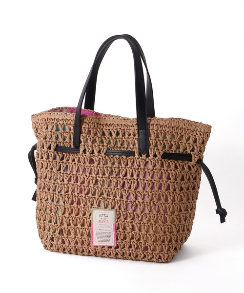 AVOCA(アヴォカ)の「【AVOCA/アヴォカ】Paper Tote Bag/巾着 ペーパートートバッグ(トートバッグ・レディース・ブラック/アイボリー/ブラウン・FREE)」の12枚目の写真