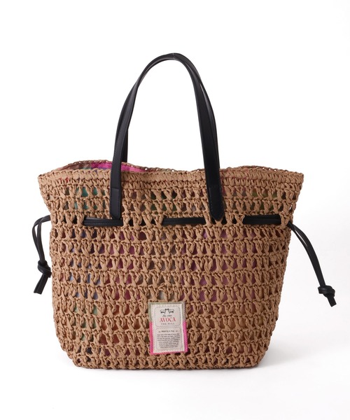 AVOCA(アヴォカ)の「【AVOCA/アヴォカ】Paper Tote Bag/巾着 ペーパートートバッグ(トートバッグ・レディース・ブラック/アイボリー/ブラウン・FREE)」の11枚目の写真
