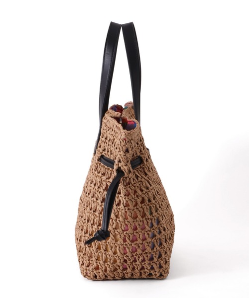 AVOCA(アヴォカ)の「【AVOCA/アヴォカ】Paper Tote Bag/巾着 ペーパートートバッグ(トートバッグ・レディース・ブラック/アイボリー/ブラウン・FREE)」の19枚目の写真