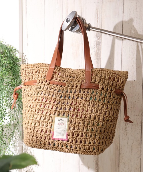 AVOCA(アヴォカ)の「【AVOCA/アヴォカ】Paper Tote Bag/巾着 ペーパートートバッグ(トートバッグ・レディース・ブラック/アイボリー/ブラウン・FREE)」の14枚目の写真