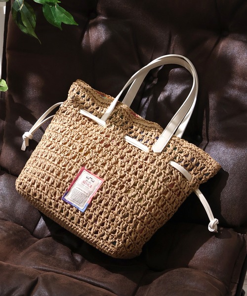 AVOCA(アヴォカ)の「【AVOCA/アヴォカ】Paper Tote Bag/巾着 ペーパートートバッグ(トートバッグ・レディース・ブラック/アイボリー/ブラウン・FREE)」の22枚目の写真