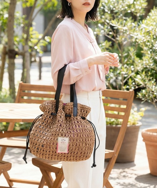 AVOCA(アヴォカ)の「【AVOCA/アヴォカ】Paper Tote Bag/巾着 ペーパートートバッグ(トートバッグ・レディース・ブラック/アイボリー/ブラウン・FREE)」の16枚目の写真
