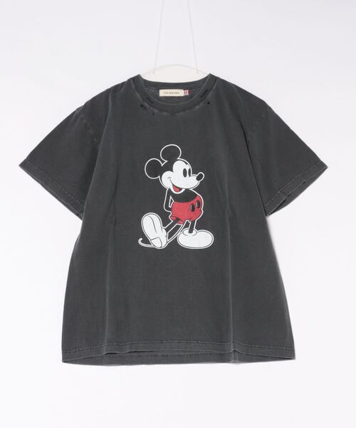JUGLANS(ユグランス)の「【GOOD ROCK SPEED】 MICKEY MOUSE Tshirt 26FDS001W(Tシャツ/カットソー・メンズ・ホワイト/チャコール・M/L/XL)」の2枚目の写真