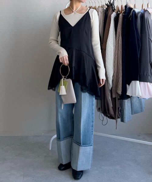 mysty woman（ミスティウーマン）の「ホルターネックロングスリーブニット　659276（ニット/セーター・レディース・オフホワイト/グレー/ブラック・FREE）」の21枚目の写真