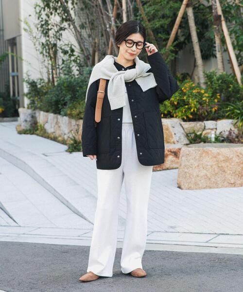 撥水』カポックキルトミドルジャケット（ダウンジャケット/コート