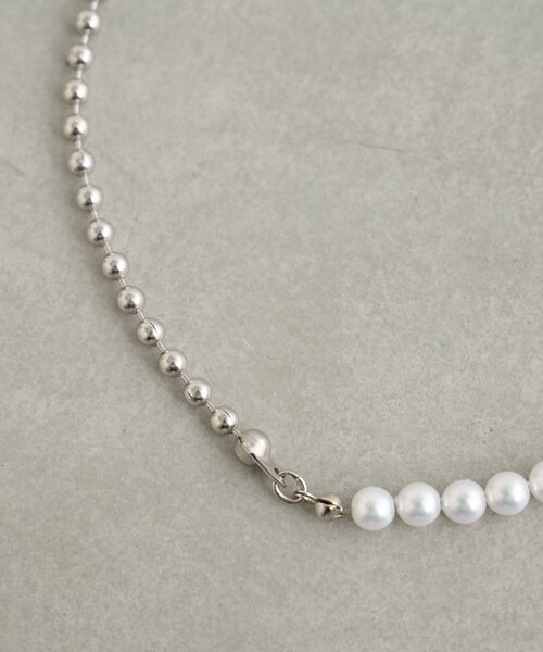 mystic（ミスティック）の「【Lara】パール×ボールネックレス（リング・レディース・シルバー・ONE SIZE）」の7枚目の写真