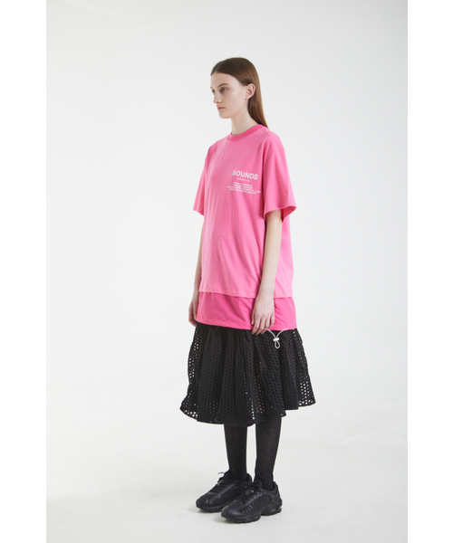 BMUETTE(ビムウィエ)の「レイヤードTシャツ - ピンク(Tシャツ/カットソー・レディース・ピンク・SMALL)」の2枚目の写真