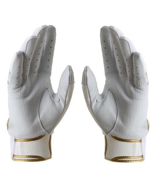 UNDER ARMOUR(アンダーアーマー)の「UAアンディナイアブル プロ バッティンググローブ(両手用)(ベースボール/メンズ)(手袋・メンズ・ホワイト・M/S/XL/L)」の2枚目の写真